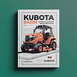 Kubota G4200H Lawnmower Illustrated Master Parts Catalog PDF