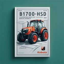 Kubota B1700HSD Tractor Illustrated Downlo Parts Catalog PDF