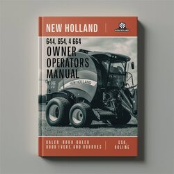 New Holland 644 654 664 Round Baler Owners Operators Operator's Manual PDF