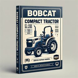 Bobcat Compact Tractor CT 235 SN A9jy11001 Above Service Repair Workshop Manual PDF