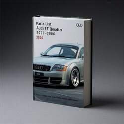 2000-2006 Audi TT Quattro Parts Catalog PDF