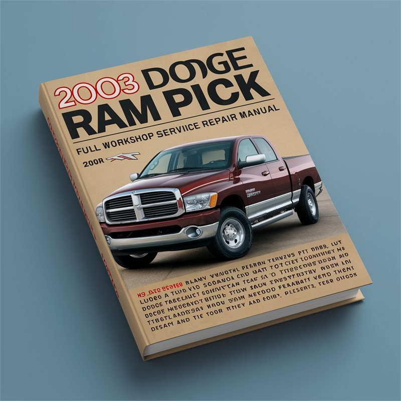 2003 Mini Pick Up Dodge RAM Service Repair Workshop Manual PDF