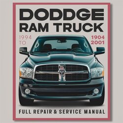 1994-2001 Dodge D Series RAM Truck Service Repair Workshop Manual PDF