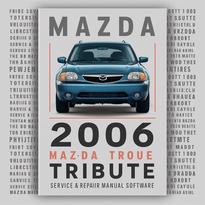 2006 Mazda Tribute Software Service Repair Workshop Manual PDF