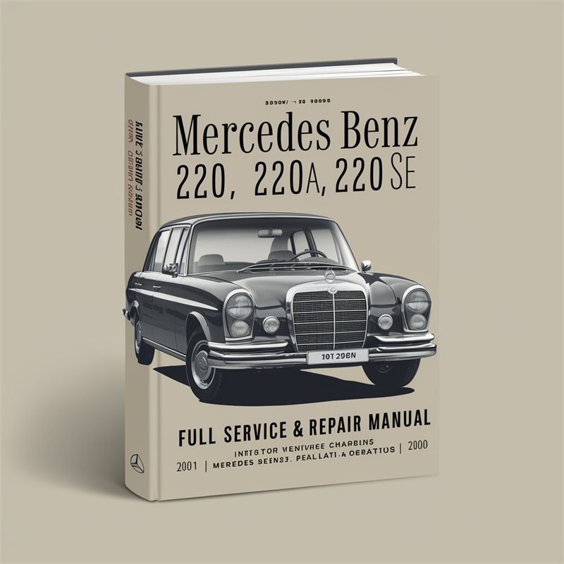 Mercedes 220 Benz 220A 220S 220SE Service Repair Workshop Manual PDF