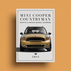 2011 Mini Countryman Cooper Software Service Repair Workshop Manual PDF