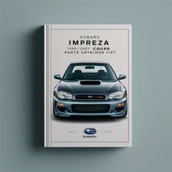 1999-2001 Subaru Impreza Coupe List Parts Catalog PDF
