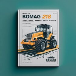Bomag BW 218 Single Drum Vibratory Roller Hydraulic Service Repair Workshop Manual PDF