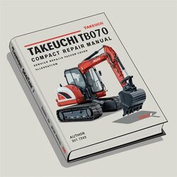 Takeuchi TB070 Compact Excavator Service Repair Workshop Manual PDF