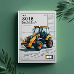 JCB 8016 Super Mini Crawler Excavator (sn: 01155000-01155999 01505500-01506499) Parts Catalog PDF
