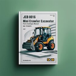 JCB 8016 Mini Crawler Excavator (sn: 00728750-00729999) Parts Catalog PDF