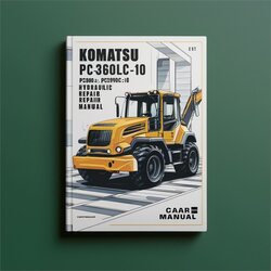 Komatsu Pc360lc-10 Pc390lc-10 Hydraulic Excavator Service Repair Workshop Manual PDF