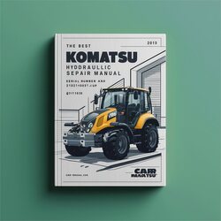 Best Komatsu PC95R-2 Hydraulic Excavator (serial Number: 21d5210001 Up 21d5220001 Up) Service Repair Workshop Manual PDF