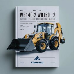 Komatsu WB140-2 WB150-2 Backhoe Loader (serial Number: 140f10001 Up 30026 150f10001 Up) Service Repair Workshop Manual PDF