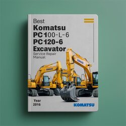 Best Komatsu PC100-6 Pc100l-6 PC120-6 Pc120lc-6 PC130-6 Excavator Service Repair Workshop Manual PDF