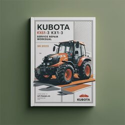 Kubota KX61-3 KX71-3 Service Repair Workshop Manual PDF
