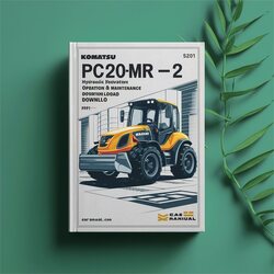 Komatsu Pc20mr-2 Galeo Hydraulic Excavator Operation (s/n: 15001 Up) Service Repair Workshop Manual PDF