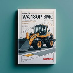 Komatsu Wa180pt-3mc Wheel Loader -sn A88001 UP Parts Catalog PDF