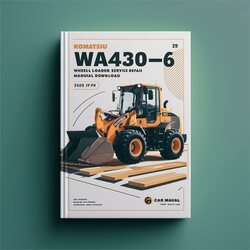 Komatsu WA430-6 Wheel Loader -65001 Up Service Repair Workshop Manual PDF