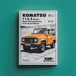 Komatsu 114E-3 Series Diesel Engine Service Repair Workshop Manual PDF
