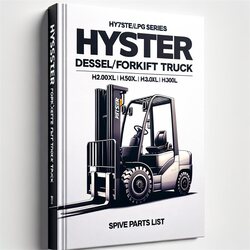 Hyster Diesel/lpg Forklift Truck B177 Series: H2.00xl (H40XL) H2.50xl (H50XL) H3.00xl (H60XL) Spare Parts Catalog PDF