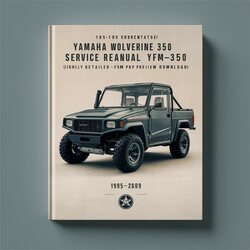 1995-2009 Yamaha Wolverine 350 YFM350 (highly FSM Preview) Service Repair Workshop Manual PDF