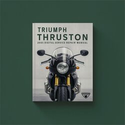 2005 Triumph Thruxton Digital Service Repair Workshop Manual PDF