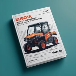 Kubota RTV 900 1100 2 1 Service Repair Workshop Manual PDF
