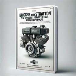 Briggs And Stratton Single Cylinder OHV Service Repair Workshop Manual PDF
