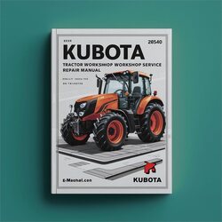 Manual de Reparación Taller Tractor Kubota M8540 (PDF)
