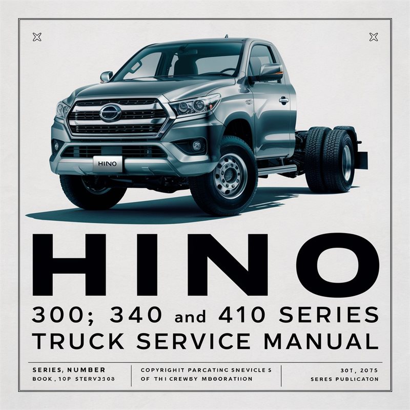 Hino 300 Series 340 410 Truck Service Repair Workshop Manual PDF
