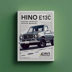 Hino E13C Engine Service Repair Workshop Manual PDF