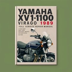 1989 Yamaha Virago XV1100 Service Repair Workshop Manual PDF