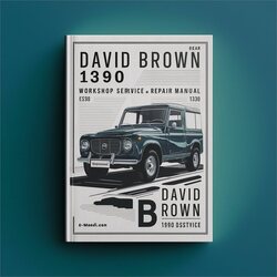 David Brown 1390 Service Repair Workshop Manual PDF