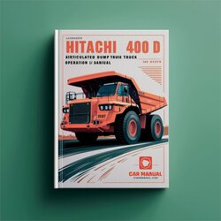 Hitachi 350D 400D Articulated Dump Truck Operation Tests Service Repair Workshop Manual PDF