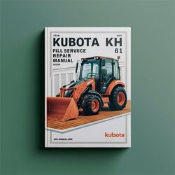 Kubota KH 61 Excavator Service Repair Workshop Manual PDF