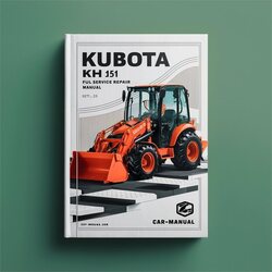 Kubota KH 151 Excavator Service Repair Workshop Manual PDF
