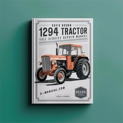 David Brown 1294 Tractor Service Repair Workshop Manual PDF