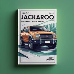 1999-2002 Holden Jackaroo Service Repair Workshop Manual PDF