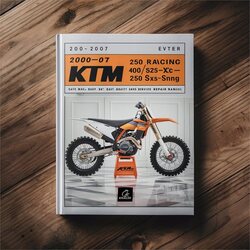 2000-2007 KTM 250 610CC Racing Service Repair Workshop Manual PDF