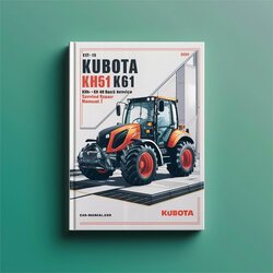 Kubota KH51 KH61 KH-51 KH-61 Excavator Service Repair Workshop Manual PDF