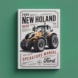 Ford New Holand 9600 Tractor Operators Operator's Manual PDF