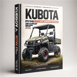 2009-2010 Kubota RTV1140 RTV 1140 UTV Utility Vehicle Service Repair Workshop Manual PDF