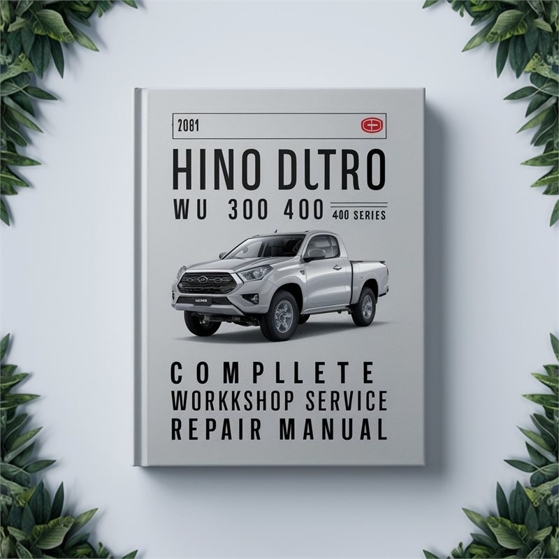 Hino 300 Series Dutro WU 400 XZU Service Repair Workshop Manual PDF