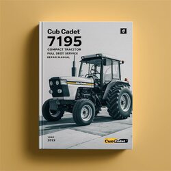 Cub Cadet 7195 Compact Tractor Service Repair Workshop Manual PDF