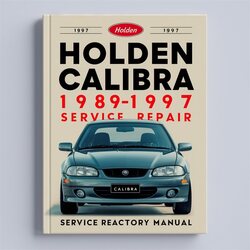 1989-1997 Holden Calibra Service Repair Workshop Manual PDF