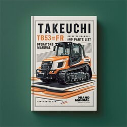 Takeuchi TB53FR Operators Parts Catalog PDF
