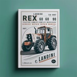 Landini Rex 60 65 70 80 90 100 V GE Tractor Service Repair Workshop Manual PDF