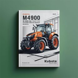 Kubota M4900 M4900SU Tractor Service Repair Workshop Manual PDF