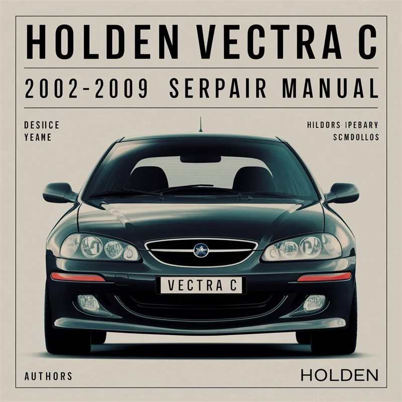 2002-2009 Holden Vectra Service Repair Workshop Manual PDF